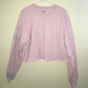 Pink Cropped Sweater
